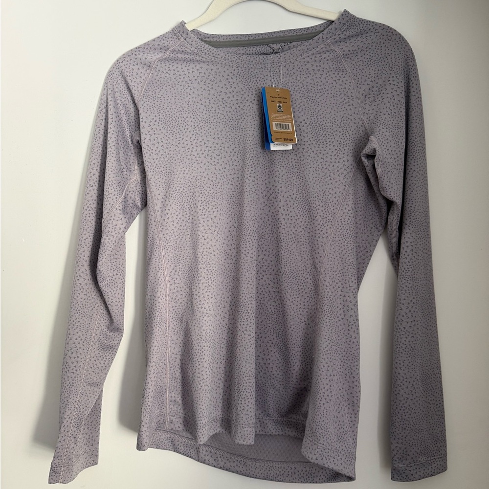 Patagonia Women's Lavender Capilene Midweight Crew Long Sleeve